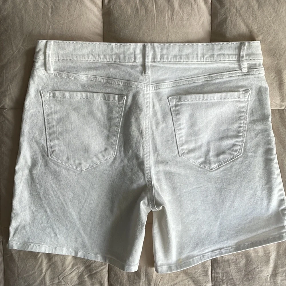 LOFT white denim shorts - Picture 2 of 7